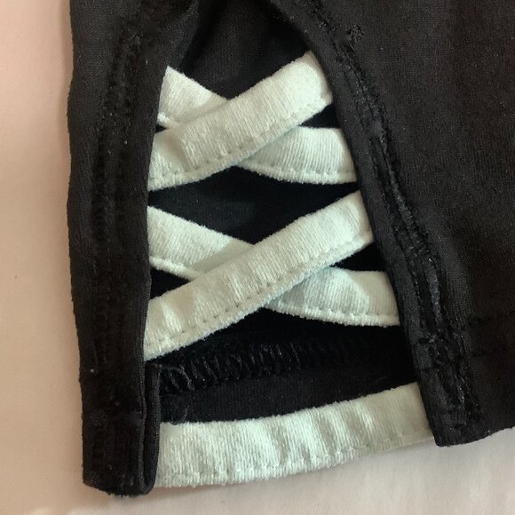 Black Leggings Studded Stars Justice Sz 12. - Picture 6 of 8